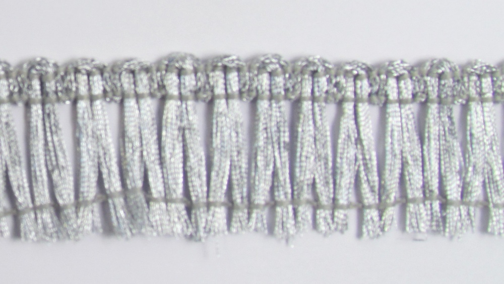 Бахрома серебро 12, (арт. 1123, 25 м) МТ
