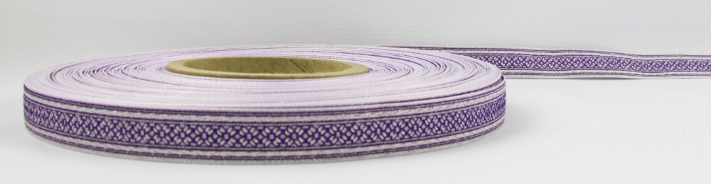 Галун РОМАШКА, фиолетовый с серебром, шир. 2,2 см, РА