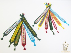 Закладка для небольших книг (лен + тесьма)