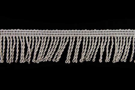 Бахрома серебро светлое 38, арт. М/1001, 20 м