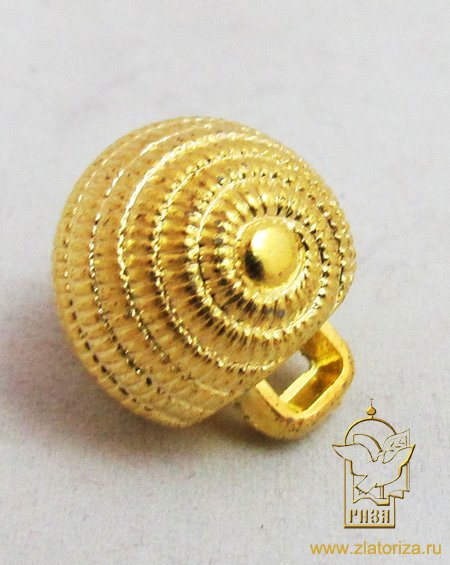 Пуговицы РАКУШКА, золото