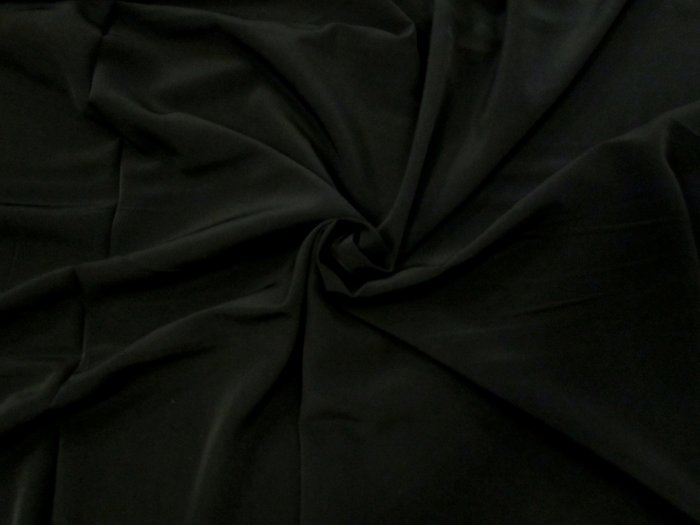 Мокрый шелк, черный, шир. 150 см
