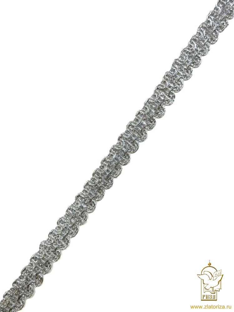 Тесьма серебро 22