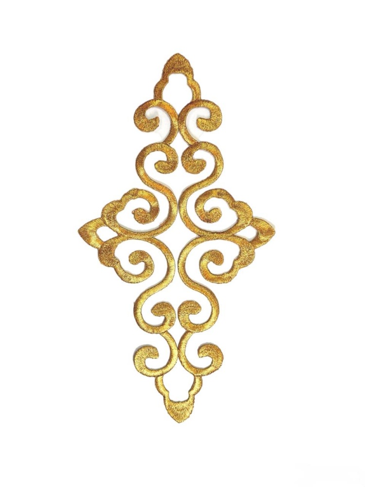 Термоаппликация ЗАВИТОК 12, золото