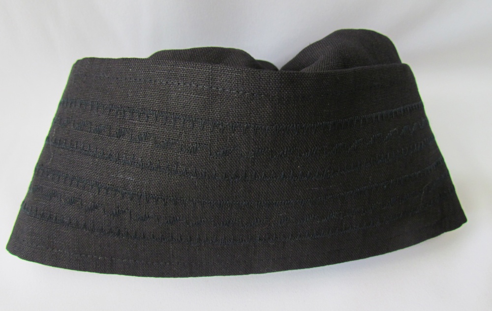 Скуфья греческая, лен черный