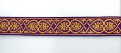 Галун АФИНЫ, фиолетовый с золотом, шир. 1,7 см, ФР Галун АФИНЫ, фиолетовый с золотом, шир. 1,7 см, ФР
