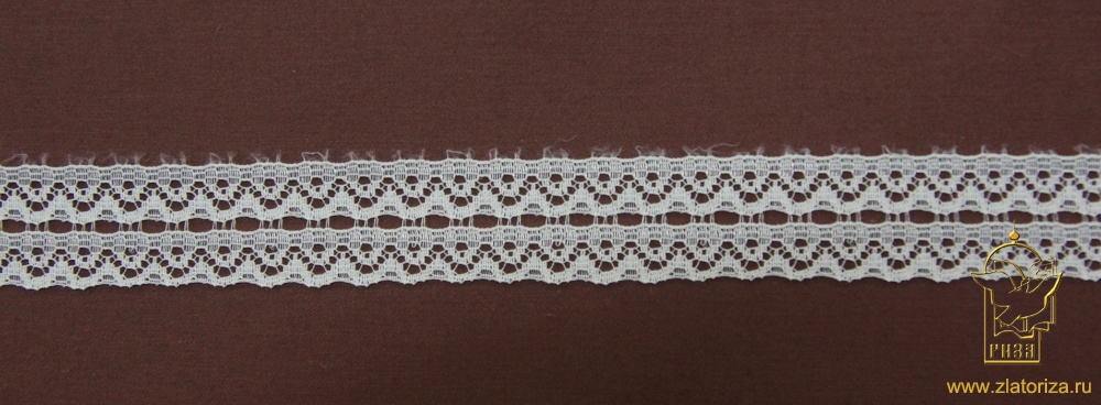 Кружево 55, на сетке, синтетическое, беж. шир. 2 см
