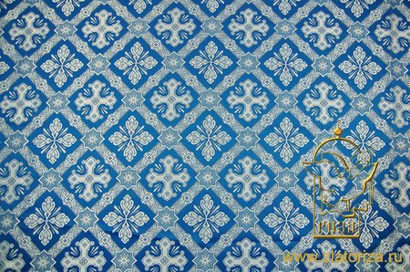 Шелк КАНОН, голубой с серебром, шир. 150 см, Рахманово Шелк КАНОН, голубой с серебром, шир. 150 см, Рахманово