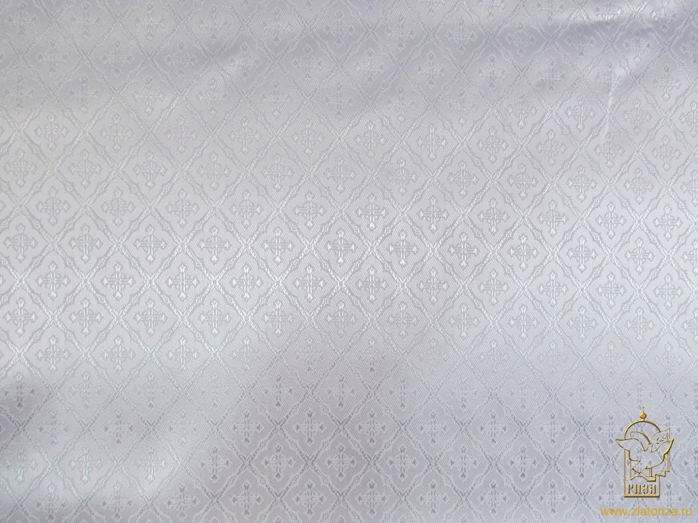 Подкладочная ткань, белая, с крестиком, шир. 112 см