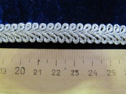 Тесьма серебро 57