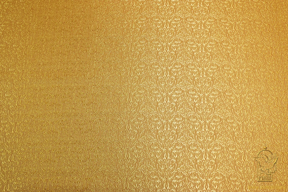 Шелк ОРЕНБУРГ, желтый с горчицей, шир. 150 см, Рахманово