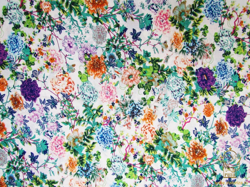 Штапель ЦВЕТОЧКИ 38, шир. 150 см