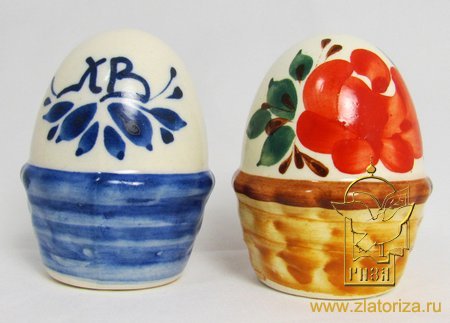 Яйцо керамика большое (цветной , кобальт)