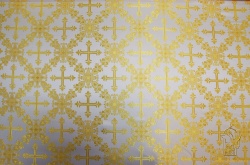 Шелк ЗЛАТОУСТ, белый с золотом, шир. 150 см, Рахманово Шелк ЗЛАТОУСТ, белый с золотом, шир. 150 см, Рахманово
