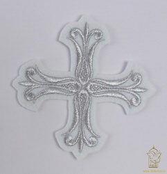 Крест 2 СОФИЯ белый со свет. и/или темн. серебром, 11 см Крест 2 СОФИЯ белый со свет. и/или темн. серебром, 11 см