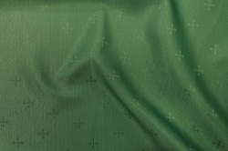 Подкладочная, жаккард церковный, зеленая, шир. 185 см. , полиэстер
