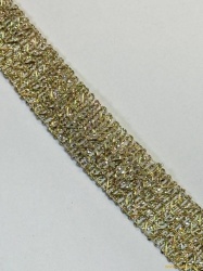 Тесьма золото 1, шир. 3 см, арт 172, в упаковке 23 м