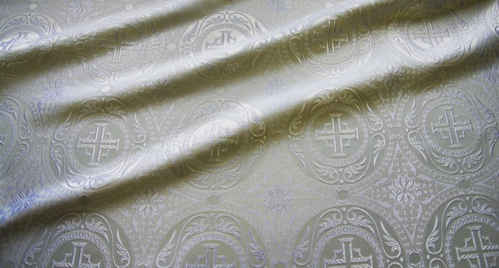 Шелк КОРИНФ, белый, шир. 150 см, Рахманово
