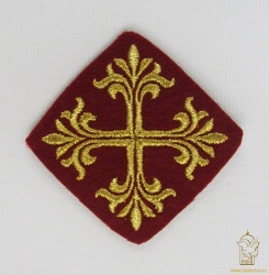 Крест 4 ВИФЛЕЕМ бордо золот, 6,5 см Крест 4 ВИФЛЕЕМ бордо золот, 6,5 см