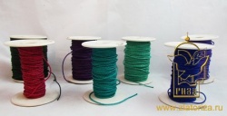 Шнур, металл, шир. 1,5 мм, цвет - микс Шнур, металл, шир. 1,5 мм, цвет - микс