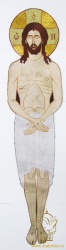 Икона Спасителя для плащаницы, 97х 22 см Икона Спасителя для плащаницы, 97х 22 см