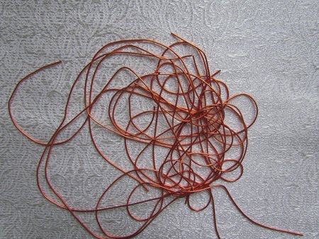 Канитель 44К оранжевая глянцевая