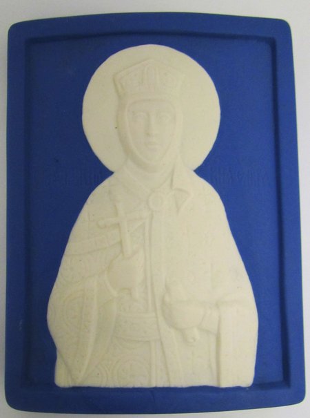 Икона Ольга святая равноапостольная, керамика
