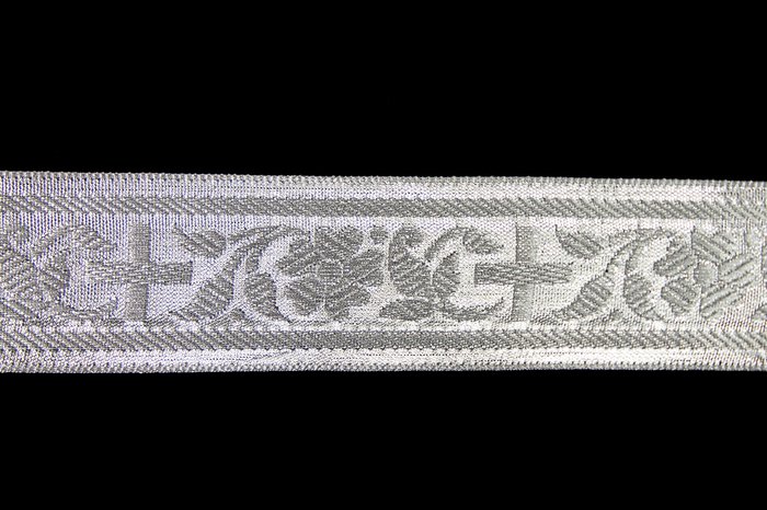 Галун ИНДИЯ ролик сереб. шир. 4 см