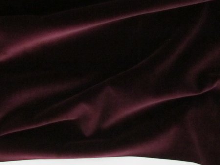 Бархат бордо 3130 (прелая вишня), х/б, шир. 150 см, Германия