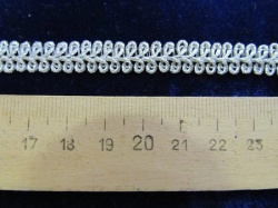 Тесьма серебро 48, шир. F234, 1 см