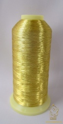 Нитки металлик Marathon золото светлое 3006, 5000 м