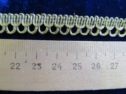 Тесьма золото 3 арт. F228, 7568, в упаковке 25 м