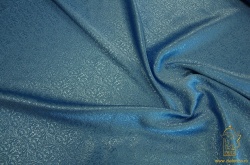 Шелк ОРЕНБУРГ, голубой, шир. 150 см, Рахманово