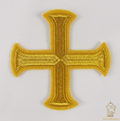Крест 2 БУЛАТ горчица с золотом, 11 см