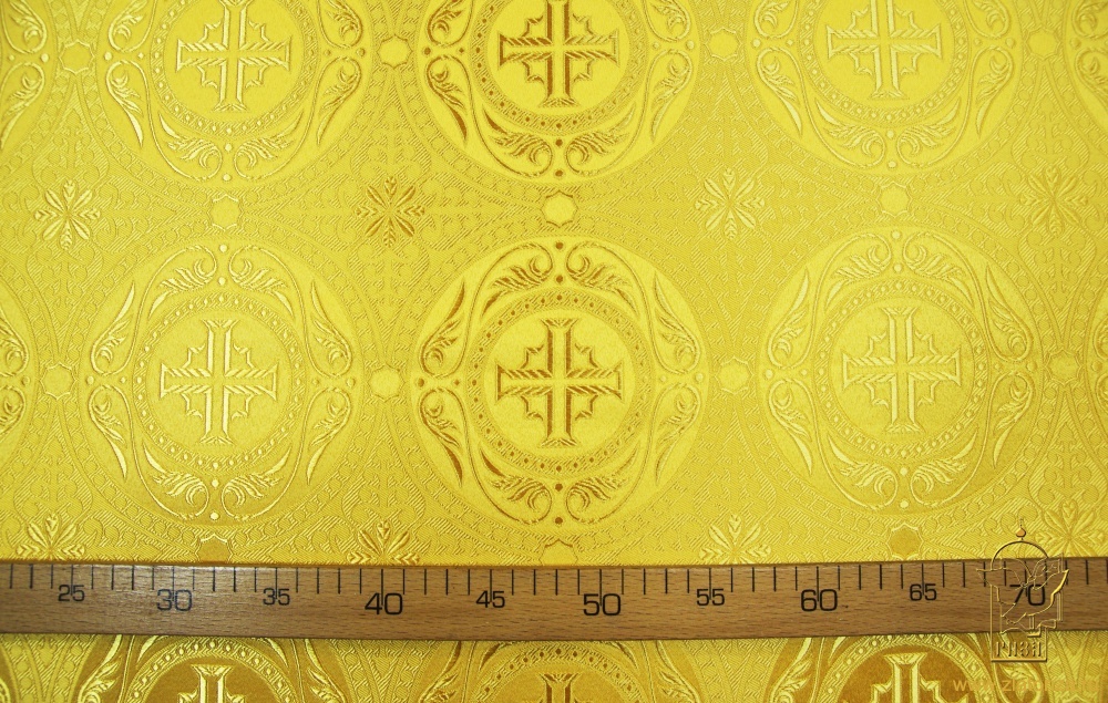 Шелк КОРИНФ, желтый, шир. 150 см, Рахманово