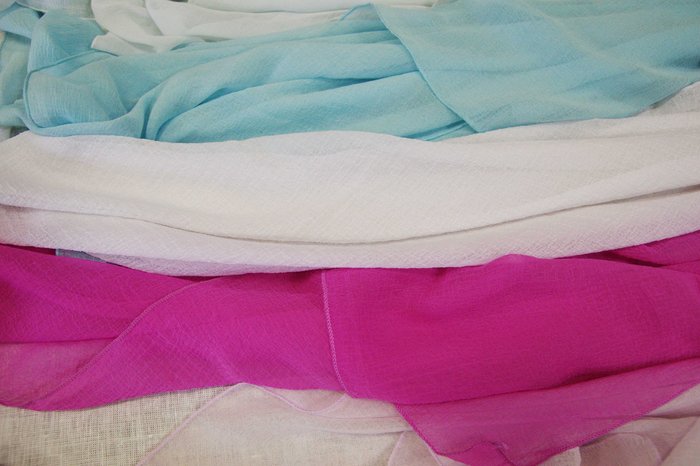 Платок жатка синтетика, цвет - микс