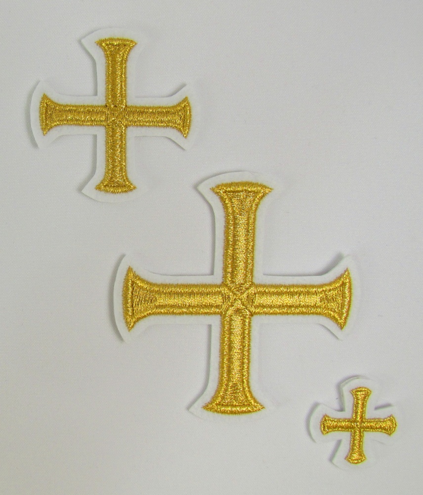 Набор крестов, иерейский, БУЛАТ, белый с золотом, 14 шт