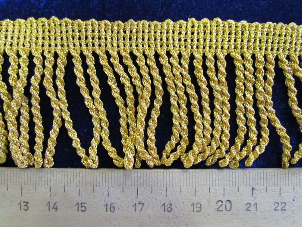 Бахрома золото 16, шир. 4-5 см, арт. 2797, Z1460