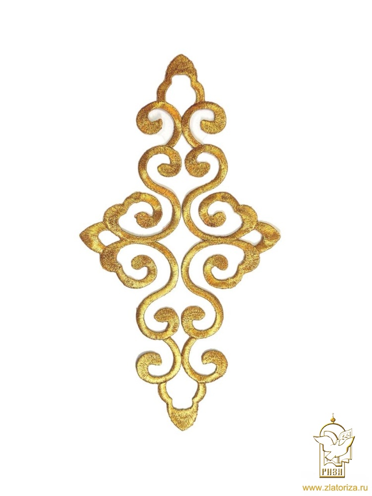 Термоаппликация ЗАВИТОК 12, золото