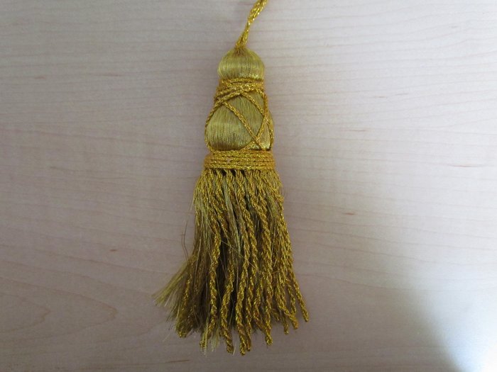 Кисть декоративная, золото, арт. 1964, 97950А, длина 16 см