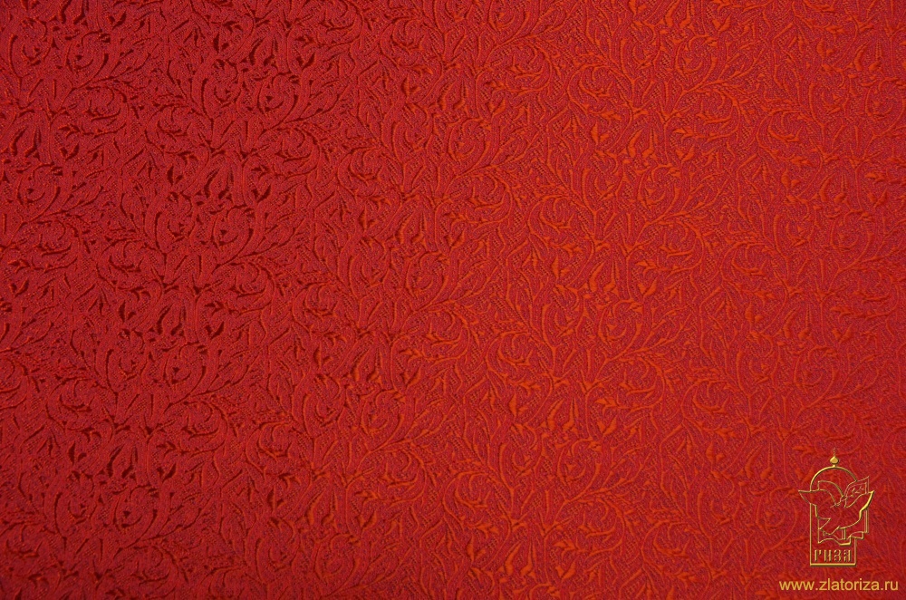 Шелк ОРЕНБУРГ, красный, шир. 150 см, Рахманово