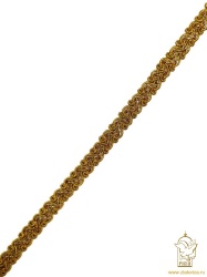 Тесьма золото 38 арт. F437, 18 м в упаковке