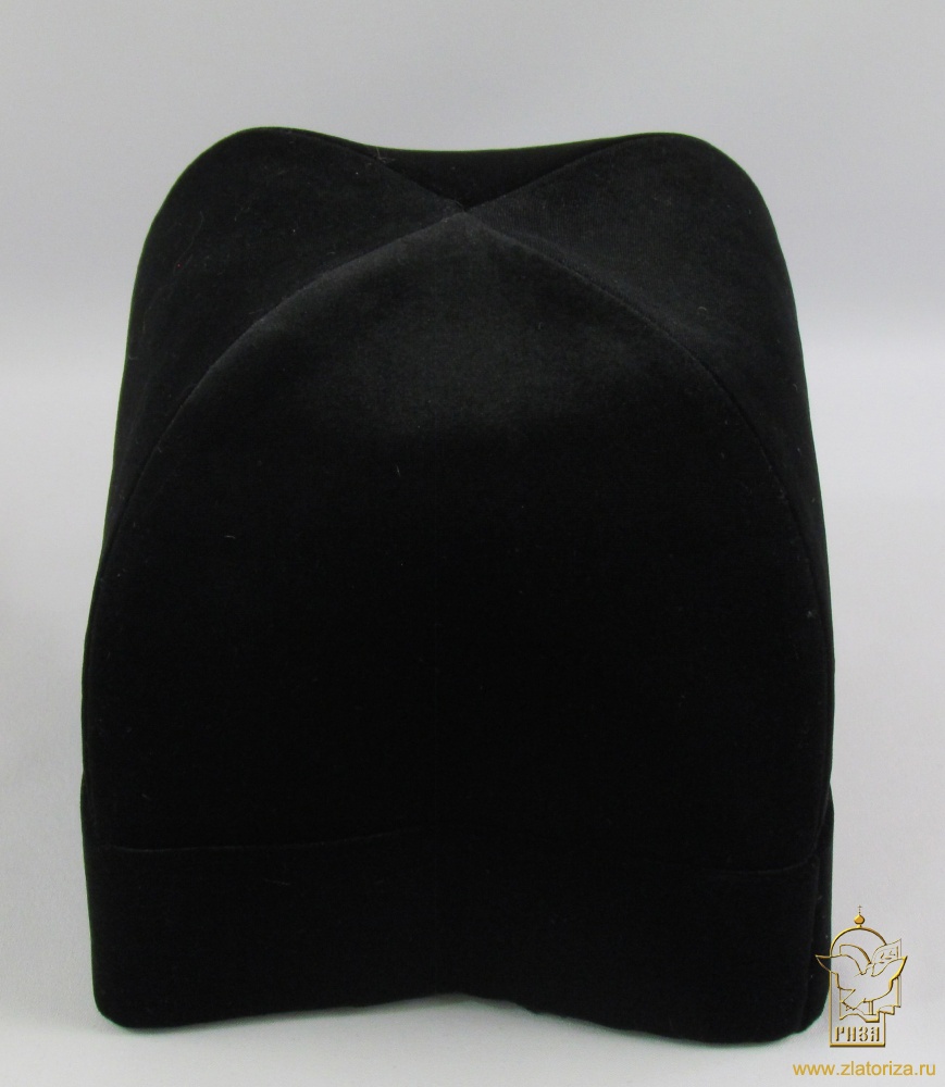 Скуфья бархатная, с бархатным отворотом, мужская, с утеплителем ОР