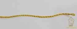 Шнур золото, металл, 1,8 мм, арт 10 PLY ply dori, витой