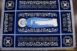 Плащаница Богородица, средник 46 х 85 см , общиий 132 х 91 см, бархат, вышивка