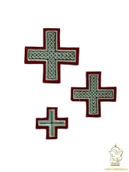 Набор крестов ДОРОЖНЫЙ. требный 9 шт бордовый с серым Набор крестов ДОРОЖНЫЙ. требный 9 шт бордовый с серым