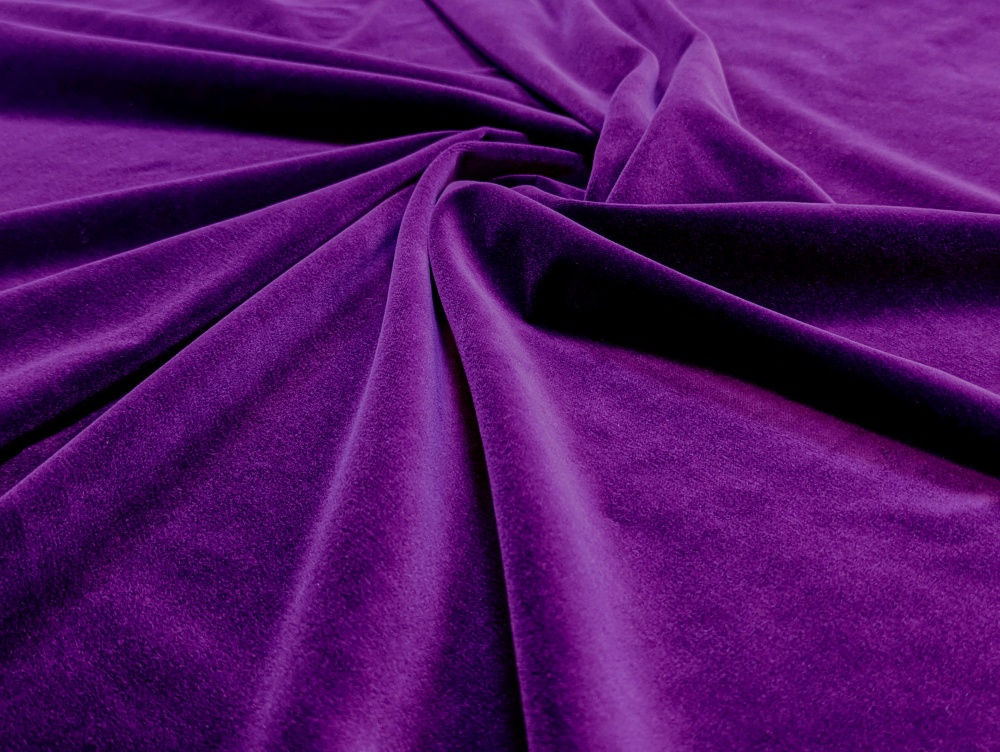 Бархат фиолетовый М, шир. 150 см, х/б