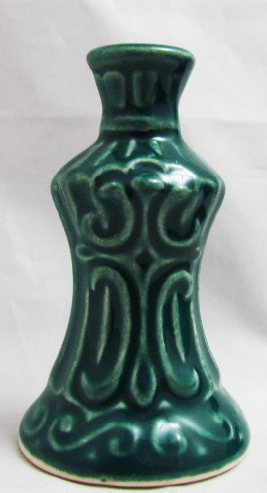 Подсвечник Греческий зеленый керамика 4х7,5 см