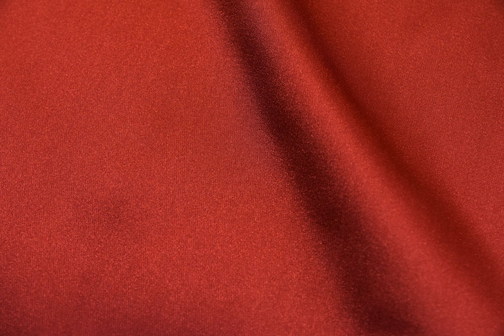 Сатин для вышивки, красный, шир. 165 см, п/э