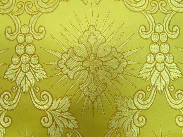 Шелк ЛОЗА, желтый, шир. 150 см, Рахманово